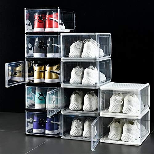 Anncus megvastagodott átlátszó műanyag cipős doboz, levehető, összecsukható cipős doboz tároló műtárgy por cipős szekrény