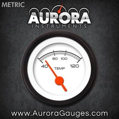 Aurora Eszközök 4757 Verseny Fehér Metrikus Víz Hőmérséklete (Narancssárga Vintage Tűk, Fekete Trim Gyűrűk, Stílus Készlet