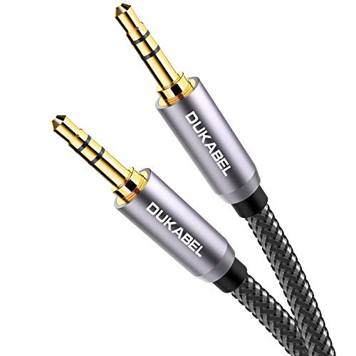 DUKABEL Top Sorozat 3,5 mm-es AUX Kábel-Veszteségmentes Audio Aranyozott Kiegészítő Audio Kábel Fonott Nylon férfi Férfi