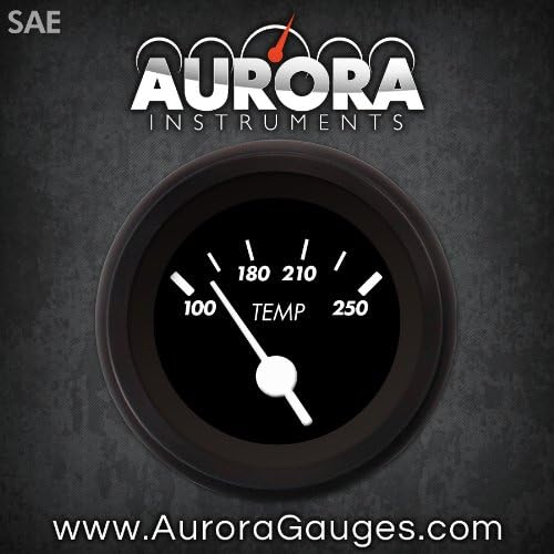 Aurora Eszközök 1181 Jelölő Fekete SAE Víz Hőmérséklete (Fehér Vintage Tűk, Fekete Trim Gyűrűk, Stílus Készlet Telepítve)