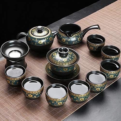 XWOZYDR Tea Szett Kerámia Kung Fu Teaset Porcelán Teáscsésze Szolgáltatás Gaiwan egy Csésze Tea Tea Szertartás Teáskanna