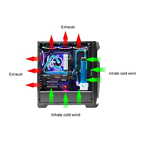 ZPPZJH 120mm Számítógép hűtőventilátor RGB-PC-n Radiátor az Esetben Állítható Ventilátor LED Hűtőborda Színes Hűvösebb Rajongók