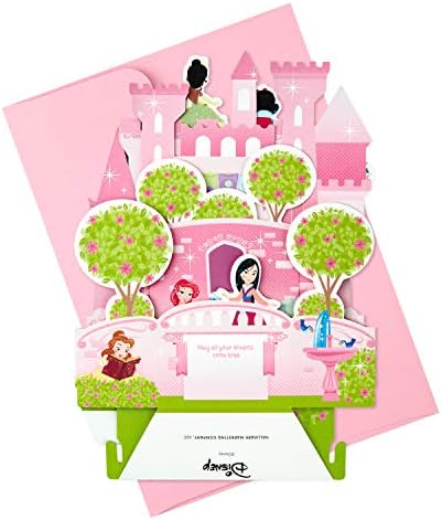 Hallmark Papír Csoda, hogy a Pop-Up Szülinapi Kártya Gyerekeknek (Disney Princess Kastély)
