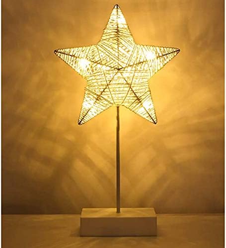 Z/Egy asztali lámpa, elemes Csillag Éjjeli lámpa, asztali lámpa LED Karácsonyi Dekoráció lámpa Műanyag Alap Meleg Fehér Haza