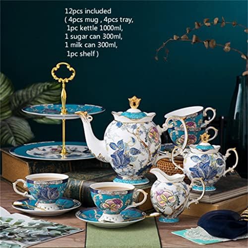 Tányér porcelán Kávés Csészét Állítsa be Kézzel készített Porcelán Brit teáskészlet A Kávét, mint egy Ajándék Doboz Tea,