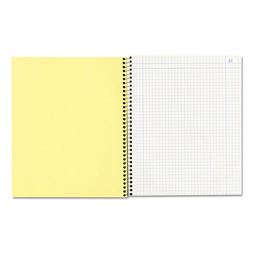 Nemzeti 43647 Ismétlődő Labor Notebook Négyes Szabály 9 x 11 Fehér/Sárga 100 Lap