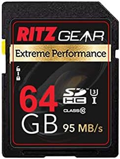 Ritz Felszerelés Extrém Teljesítmény 64 gb-os SD 95/45 MB/S olvasási/Írási Sebesség: 3-As Osztály-10 V30 SDHC Memória Kártya