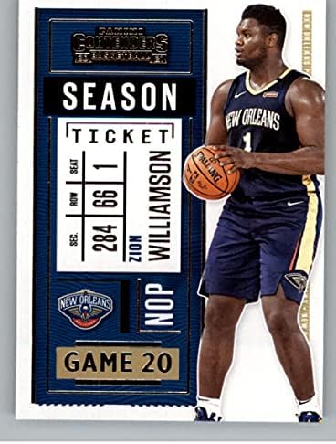 2020-21 Panini Versenyző bérlet 58 Sion Williamson New Orleans Pelicans NBA Kosárlabda Trading Card