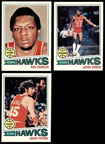 1977-78 Topps Atlanta Hawks Csapat készen áll Atlanta Hawks (Set) NM Hawks