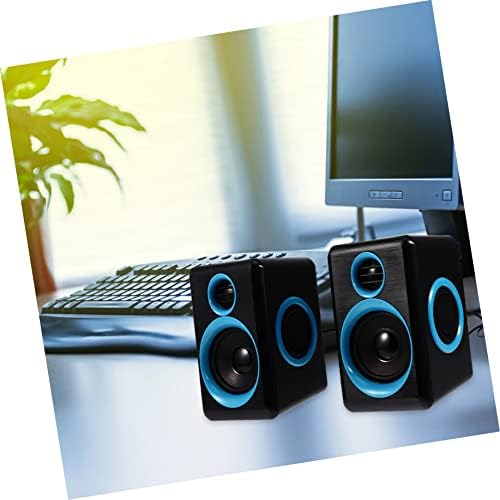SOLUSTRE 2db Doboz Woofer Soundspeaker Hangszóró Otthoni Hangszórók Al - Laptop USB Hordozható Mini Zene Kreatív Kék Asztali