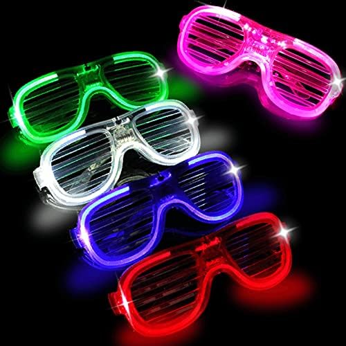 Toysery Neon Színű LED Szemüveg - 25 Db világít Szemüveg, Party Kellékek Kedvenc a Gyerekek Felnőtt