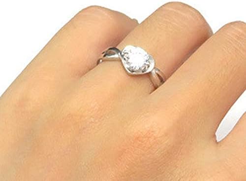 Esküvő & Eljegyzési Gyűrűk Szív Alakú Gyémánt Cirkon Hercegnő Gyűrű Eljegyzési Személyre szabott Női Gyűrű