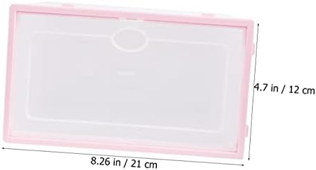 DEPILA 6db doboz Cipő Rózsaszín+fehér Fiókos Fehér Rakható Kijelző Női Clo Rózsaszín Tárolás, valamint a Lábbeli Fedél Haza