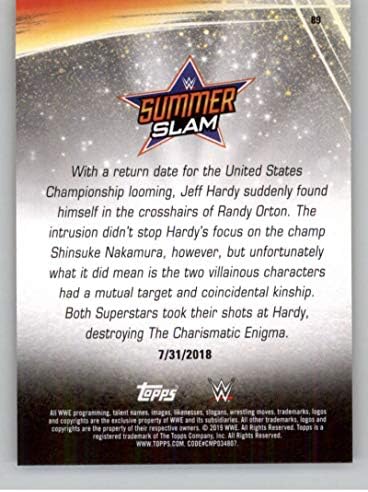 2019 Topps WWE SummerSlam Bronz 89 Shinsuke Nakamura/Randy Orton Birkózás Trading Card