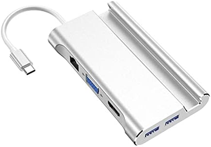 UXZDX CUJUX C-Típusú Dokkolóegység Mobiltelefon Tartó USB Elosztó Elosztó Kitágul, HDMI-Kompatibilis + Hálózati Port + VGA